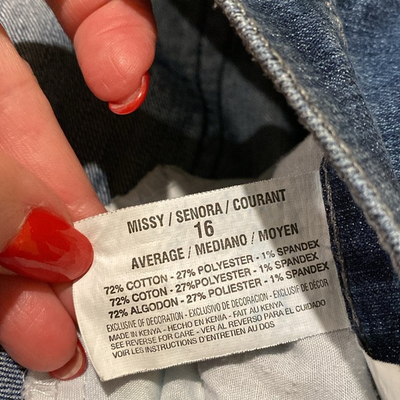 Gloria Vanderbilt Amanda Stretch Jean Size 16 - Picture 9 of 10